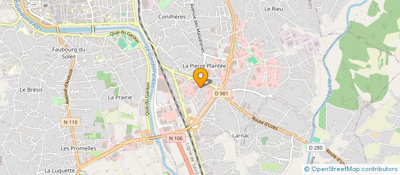 localisation de l'entreprise LE MAS SISTERON  ALES