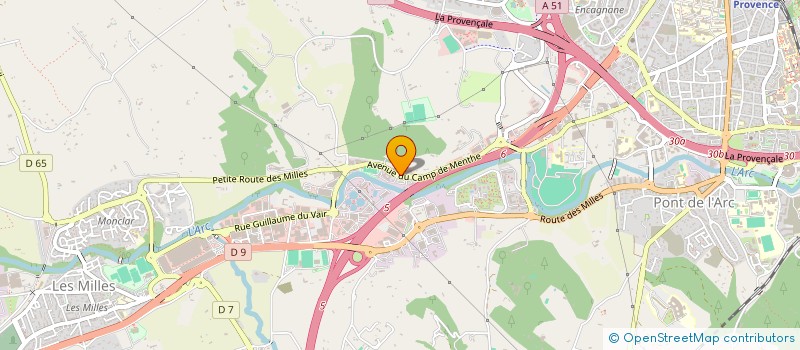 localisation de l'entreprise LE MAS SOULIERE  AIX-EN-PROVENCE