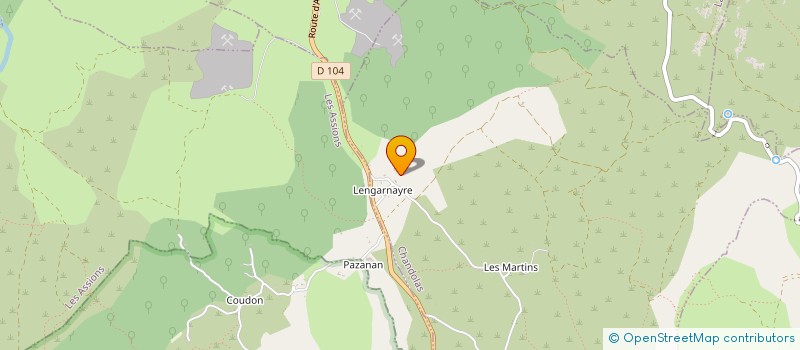 localisation de l'entreprise LE MAS VIEUX à CHANDOLAS