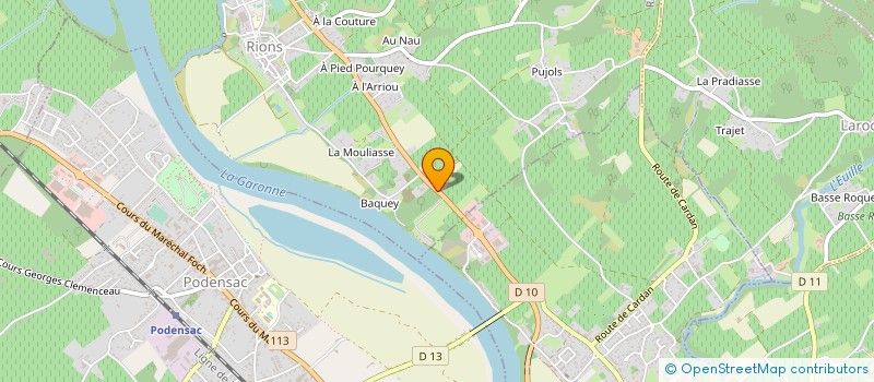 localisation de l'entreprise LE MASCARET  RIONS
