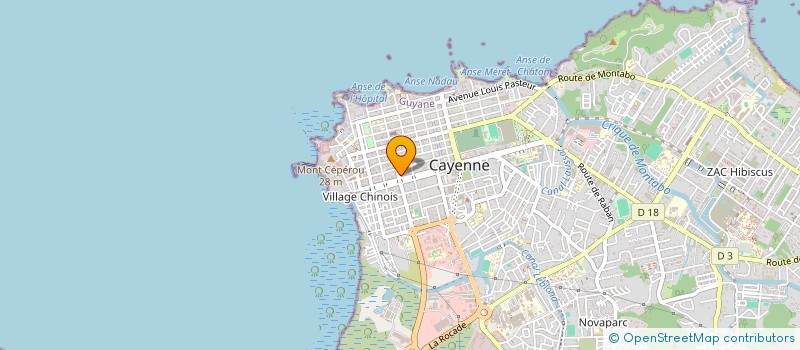 localisation de l'entreprise LE MASQUE BLANC LUXE  CAYENNE