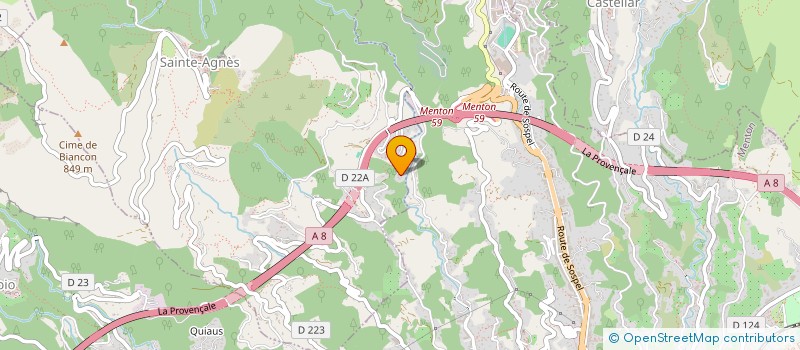 localisation de l'entreprise LE MASSENA  SAINTE-AGNES