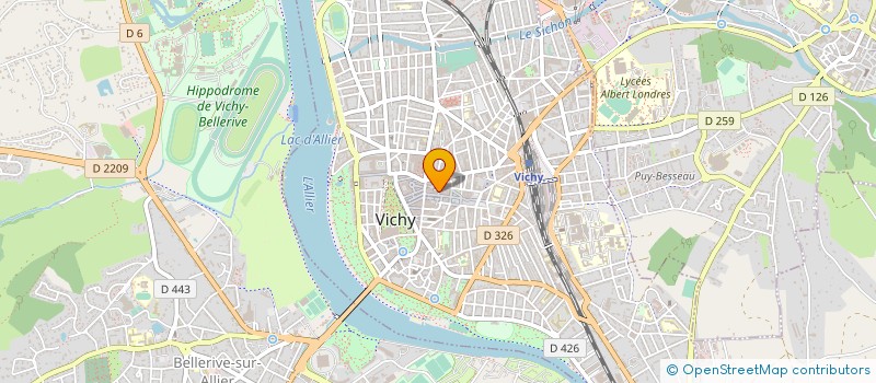 localisation de l'entreprise LE MASSIF CENTRAL à VICHY
