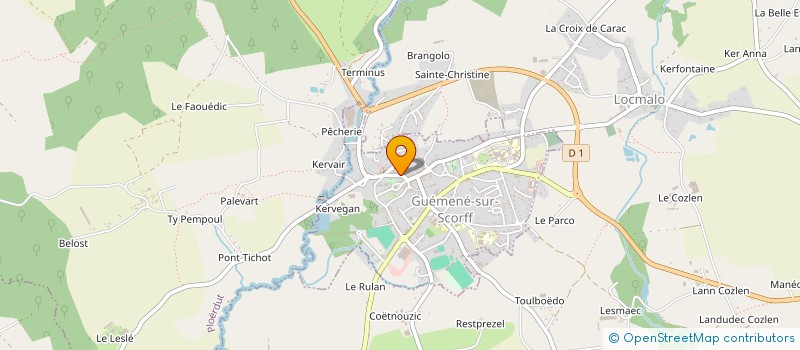 localisation de l'entreprise LE MASSILIA à GUEMENE-SUR-SCORFF