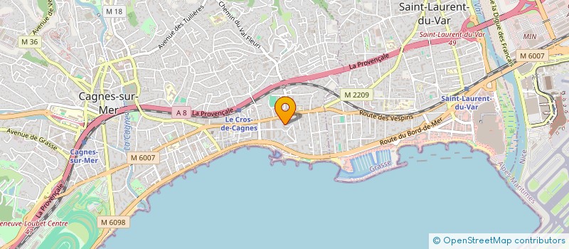 localisation de l'entreprise LE MASSIMO à CAGNES SUR MER