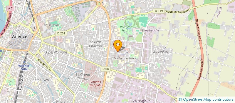 localisation de l'entreprise LE MAT à VALENCE