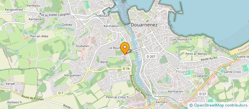 localisation de l'entreprise LE MAT CONSTRUCTION  PLUGUFFAN