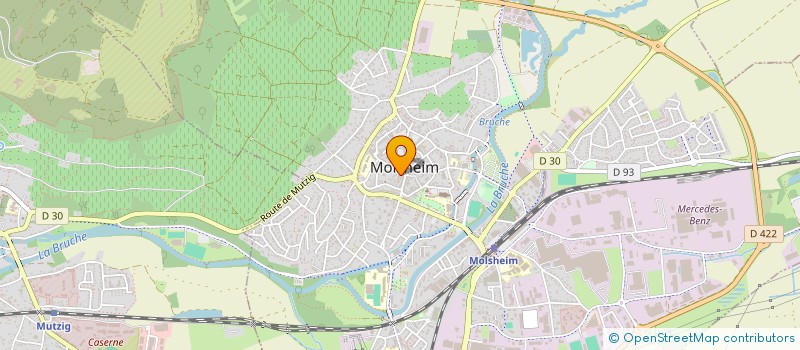 localisation de l'entreprise LE MAT DE COCAGNE à MOLSHEIM