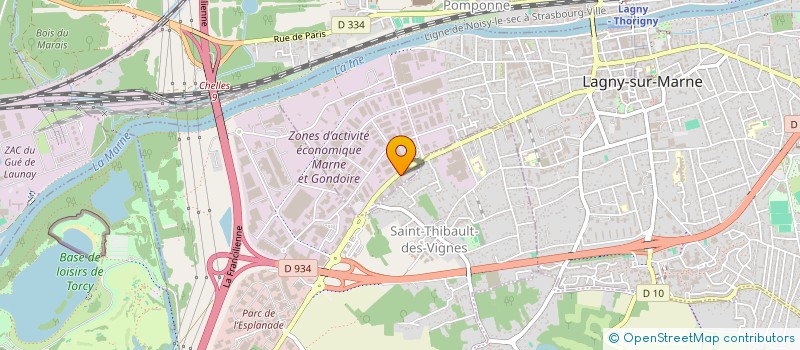 localisation de l'entreprise LE MATELAS 365  LAGNY-SUR-MARNE