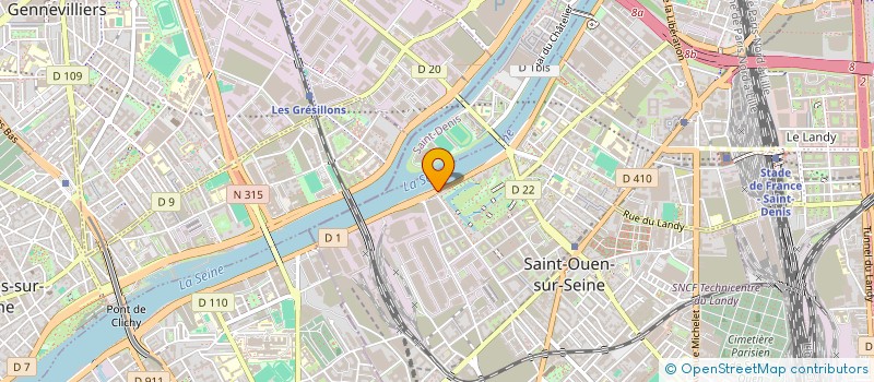 localisation de l'entreprise LE MATERIEL ONDIA à SAINT-OUEN-SUR-SEINE