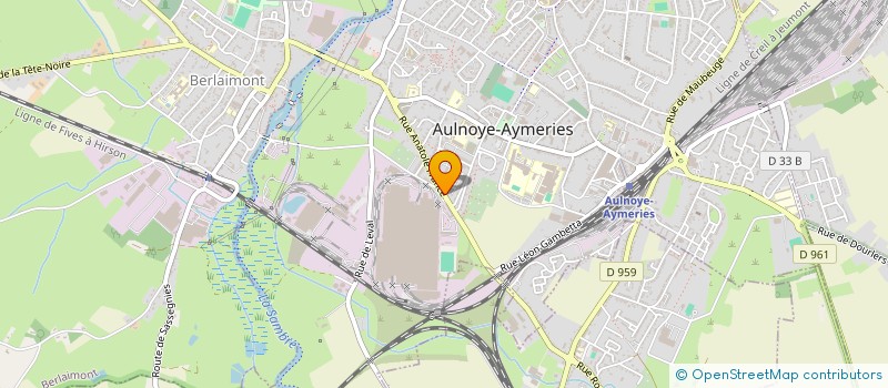 localisation de l'entreprise LE MATHAN  AULNOYE-AYMERIES