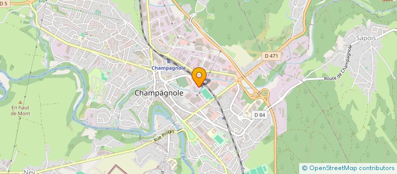 localisation de l'entreprise LE MATRIX à CHAMPAGNOLE