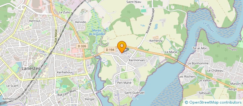 localisation de l'entreprise LE MAUFF FSAX  LANESTER