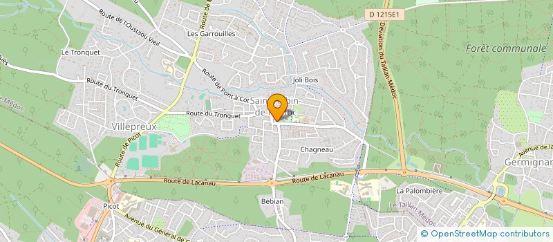 localisation de l'entreprise LE MAUTEMPS  SAINT-AUBIN-DE-MEDOC