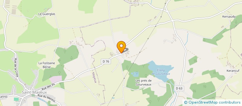 localisation de l'entreprise LE MAUX  SAINT-GILLES-VIEUX-MARCHE