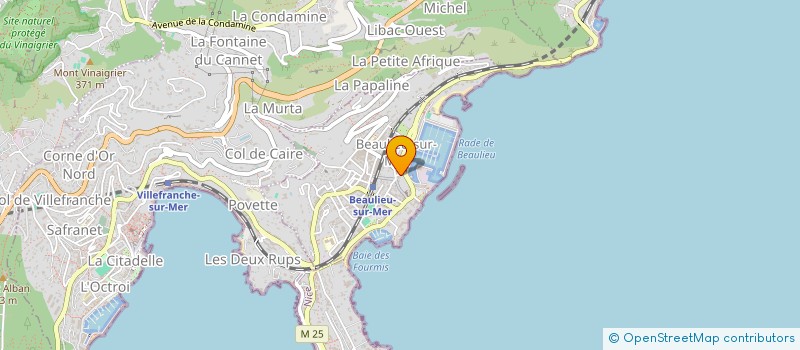 localisation de l'entreprise LE MAX à BEAULIEU-SUR-MER