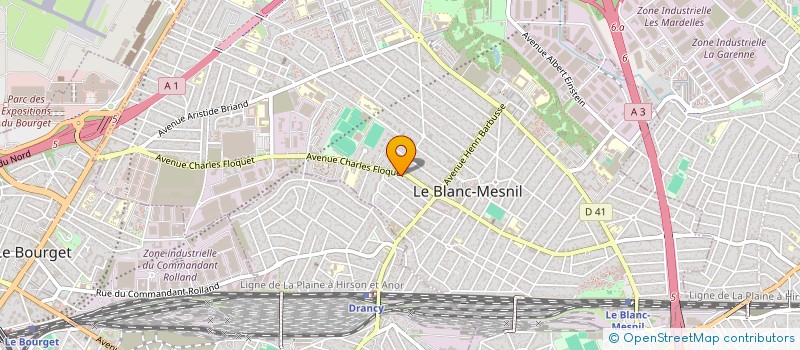 localisation de l'entreprise LE MAX à LE BLANC-MESNIL