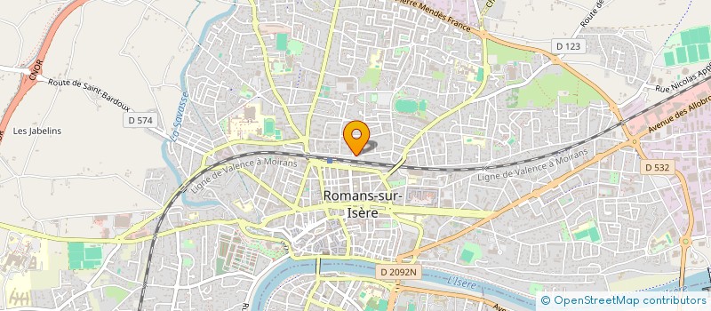 localisation de l'entreprise LE MAXIME'S  ROMANS-SUR-ISERE