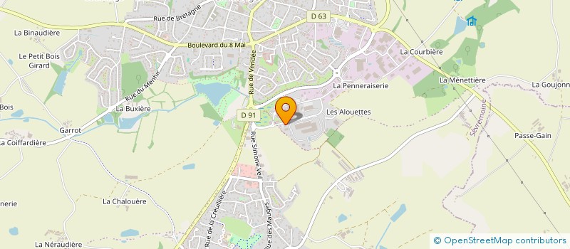 localisation de l'entreprise LE MAY IMMOBILIER à SEVREMOINE