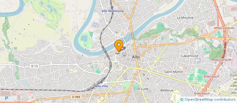 localisation de l'entreprise LE MAY MILTON à ALBI