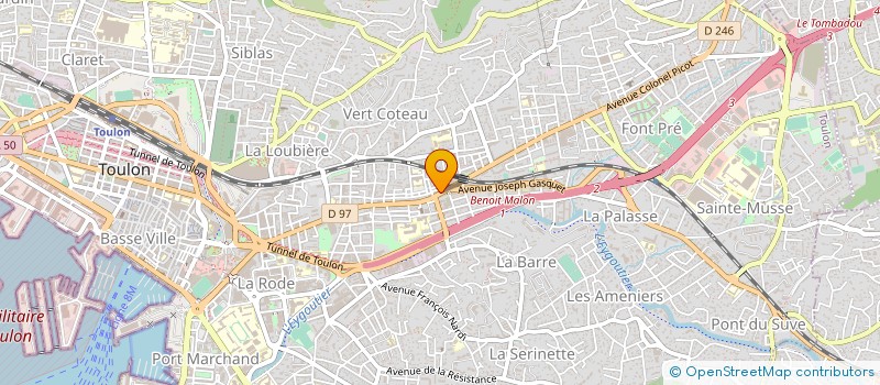 localisation de l'entreprise LE MAZAGRAN à TOULON
