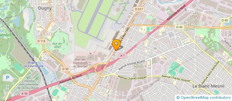 localisation de l'entreprise LE MAZAGRAN à LE BLANC-MESNIL