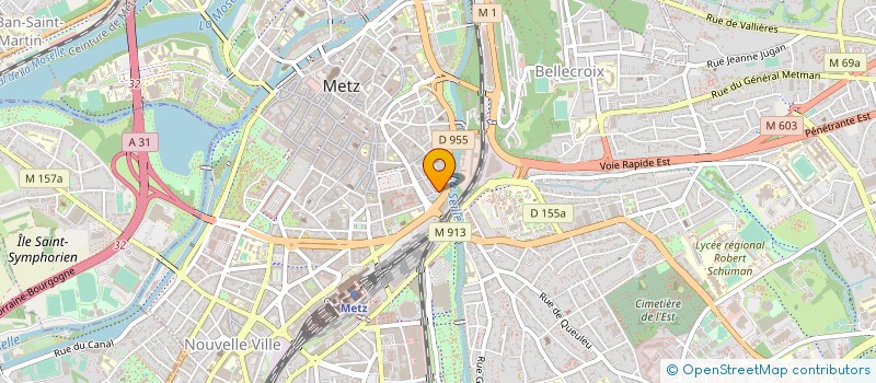 localisation de l'entreprise LE MAZELLE à METZ