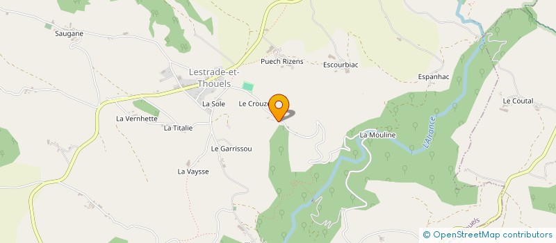 localisation de l'entreprise LE MAZET  AYSSENES