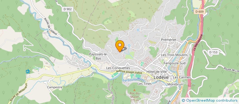 localisation de l'entreprise LE MAZET  LASSOUTS