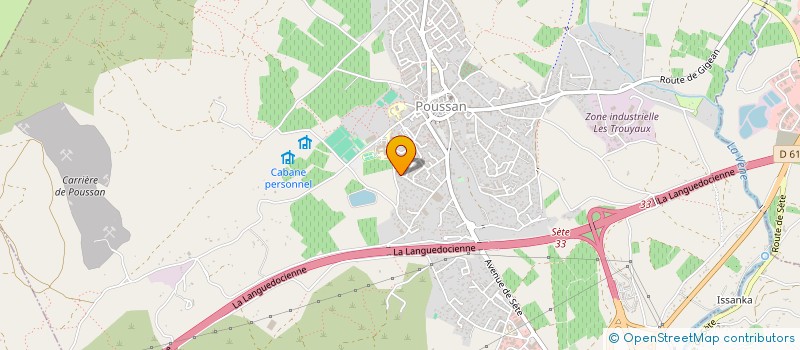 localisation de l'entreprise LE MAZET D ALESIA  POUSSAN