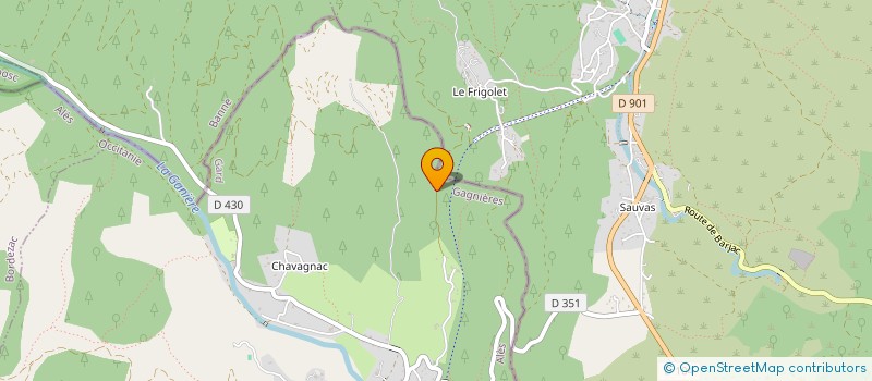 localisation de l'entreprise LE MAZET DES FOURS  GAGNIERES