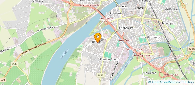 localisation de l'entreprise LE MAZET DU VACCARES à ARLES