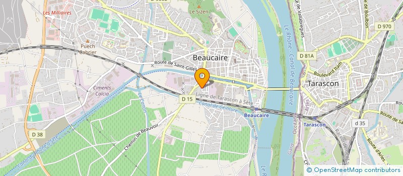 localisation de l'entreprise LE MAZET MICHEL  BEAUCAIRE