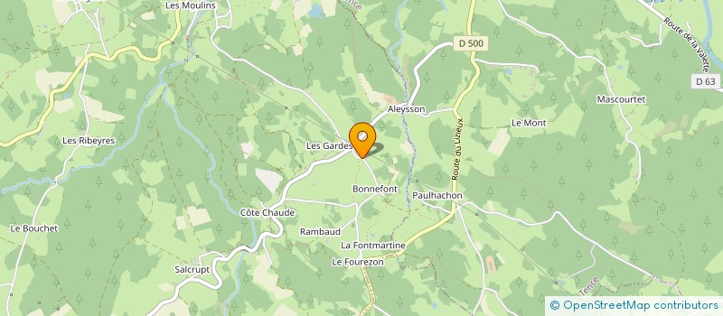 localisation de l'entreprise LE MEANDIER  SAINT-JEURES