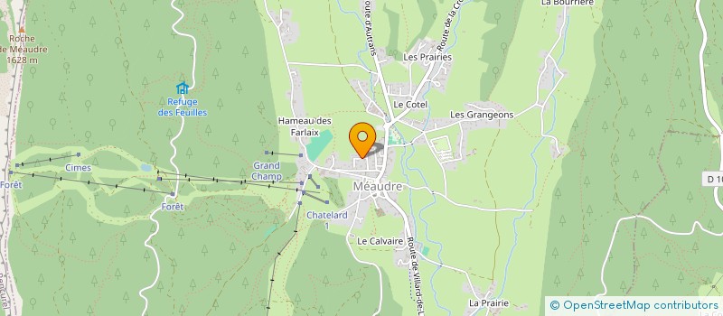 localisation de l'entreprise LE MEAUDRE REEL  AUTRANS-MEAUDRE EN VERCORS