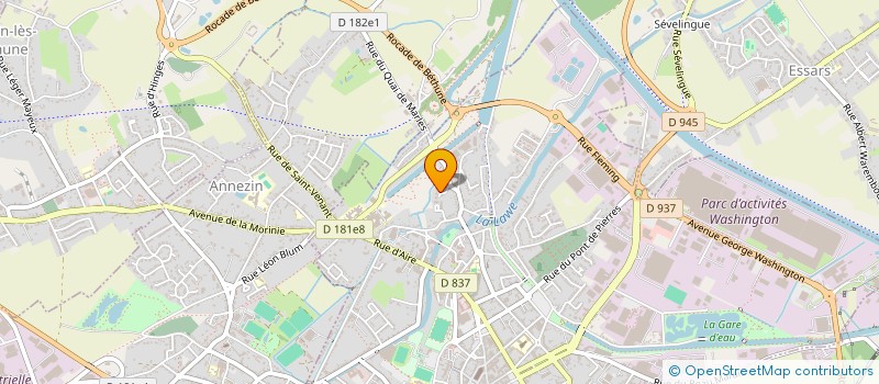 localisation de l'entreprise LE MEAULENS à BETHUNE