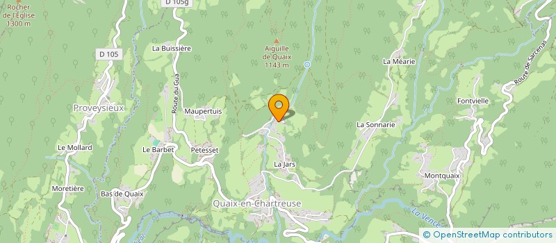 localisation de l'entreprise LE MECANOGRAPHE  QUAIX-EN-CHARTREUSE