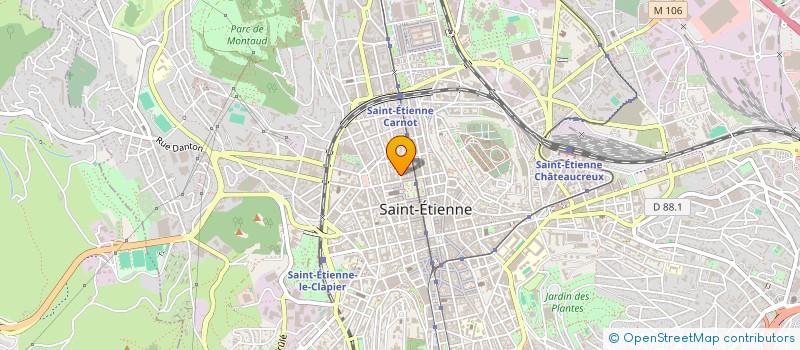 localisation de l'entreprise LE MED  SAINT-ETIENNE