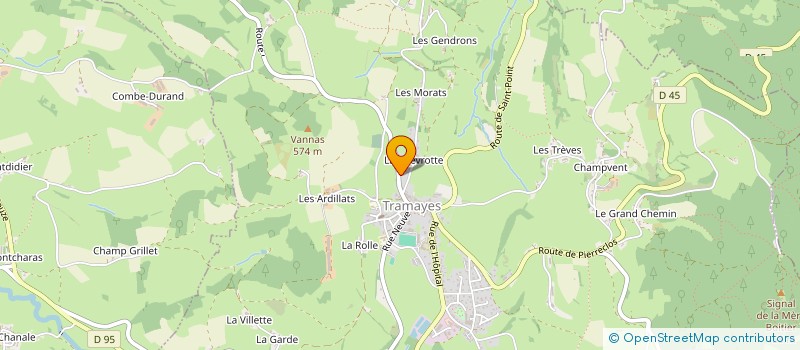 localisation de l'entreprise LE MEDASSON  TRAMAYES