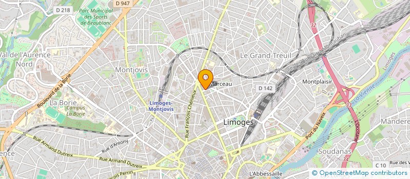 localisation de l'entreprise LE MEDIAGRAPH à LIMOGES