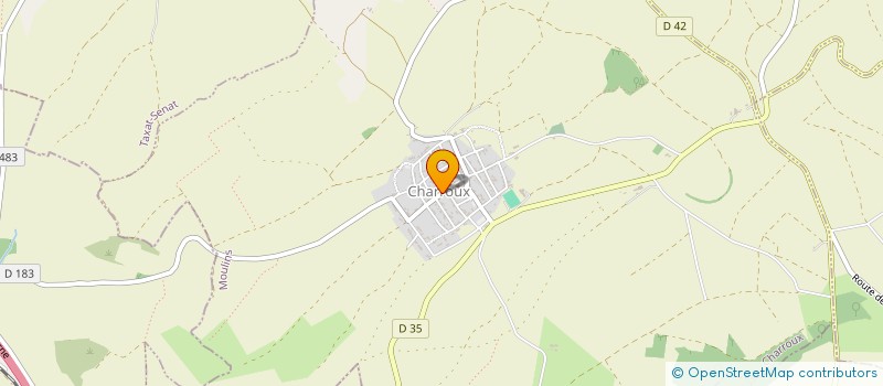 localisation de l'entreprise LE MEDIEVAL à CHARROUX