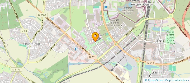 localisation de l'entreprise LE MEDITERRANEE EXPRESS  MONTEVRAIN