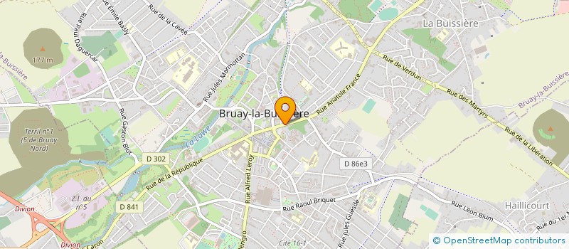 localisation de l'entreprise LE MEDITERRANEEN à BRUAY-LA-BUISSIERE
