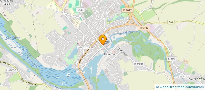 localisation de l'entreprise LE MEDITERRANEY à PERONNE