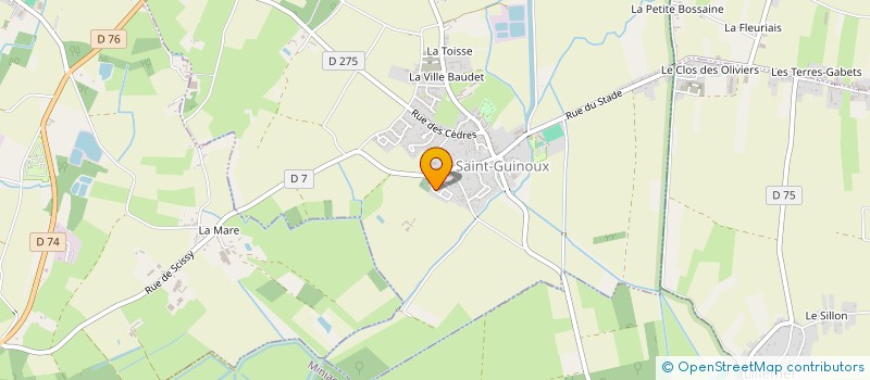 localisation de l'entreprise LE MEINGA  SAINT-GUINOUX