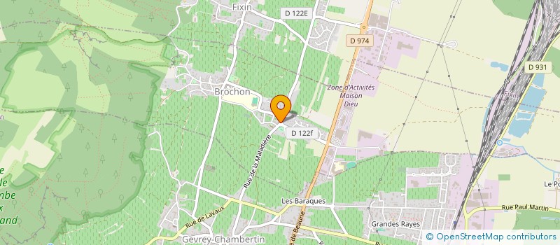 localisation de l'entreprise LE MEIX FRINGUET  BROCHON