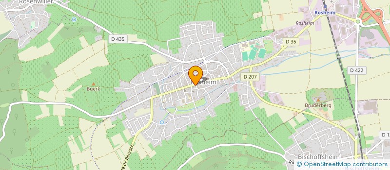 localisation de l'entreprise LE MEKONG  ROSHEIM