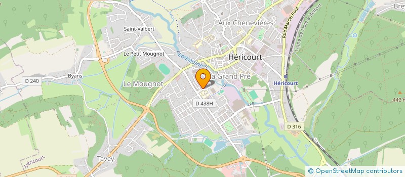 localisation de l'entreprise LE MEKONG D'OR  HERICOURT