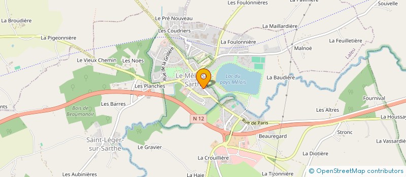 localisation de l'entreprise LE MELACREPE à LE MELE-SUR-SARTHE