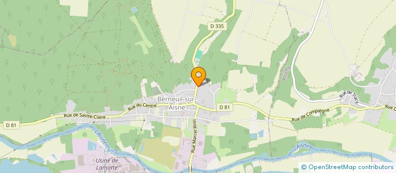 localisation de l'entreprise LE MELAINE  BERNEUIL-SUR-AISNE